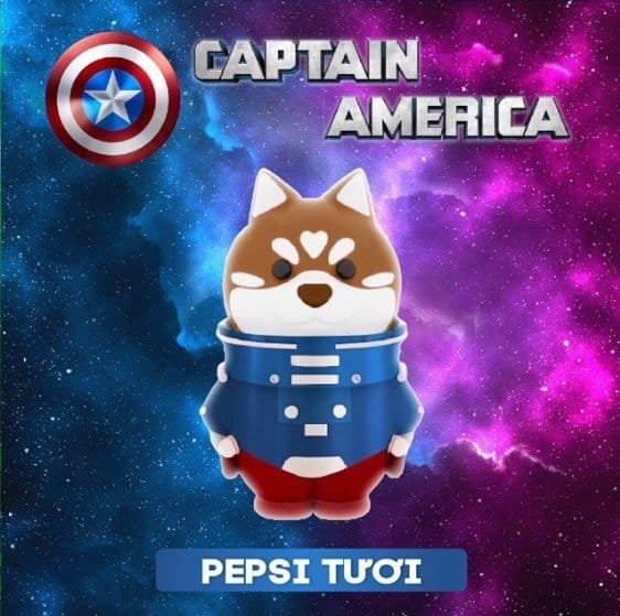 Pod Space Husky V2 6000 hơi Captain America - Pepsi Tươi