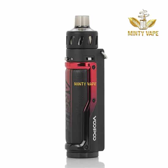 Argus Pro 80w Pod Mod Kit 3000mA By VOOPOO - Litchi Leather - Red