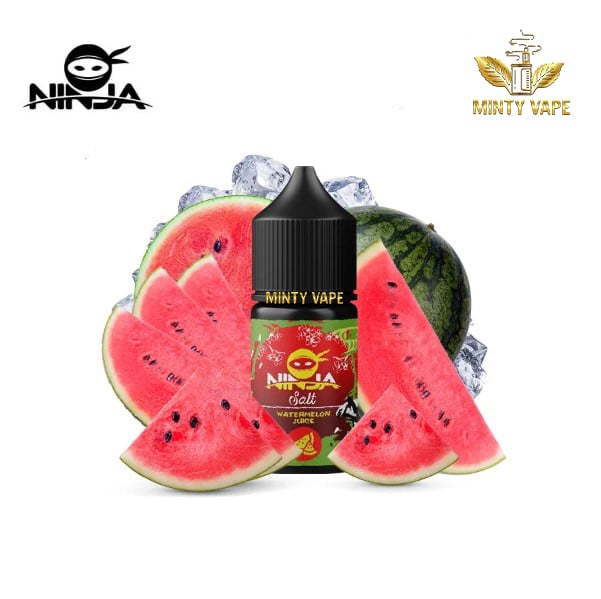 Tinh Dầu Vape Juice Ninja Salt nic Watermelon Juice - Dưa Hấu Lạnh 30ml