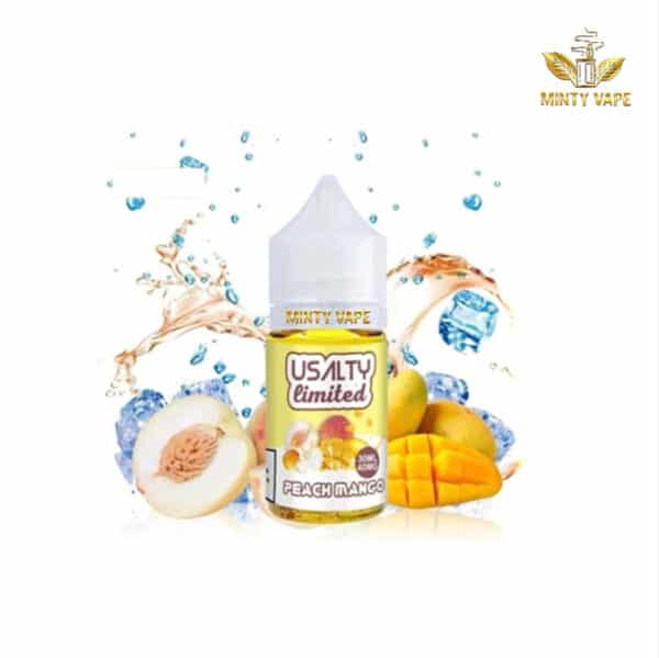 Tinh Dầu Vape Salt nic Usalty Limited Peach Mango - Xoài Đào Lạnh 30ml