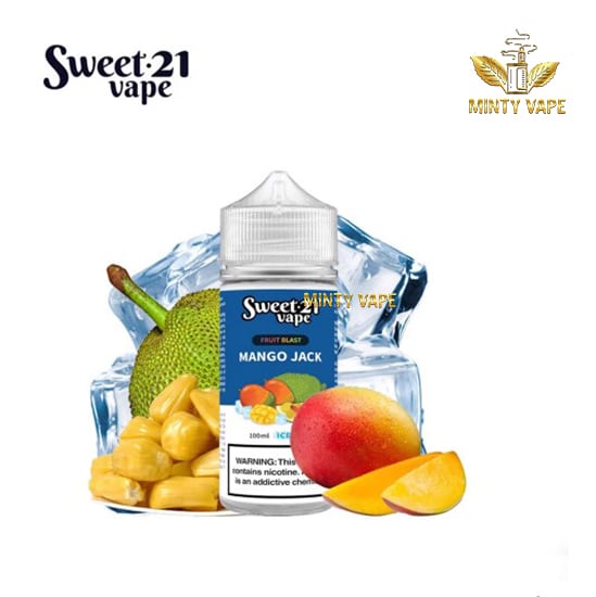 Tinh Dầu Vape Sweet 21 Freebase Mango Jack - Xoài Mít Lạnh - 100ml - Mỹ - Chính Hãng