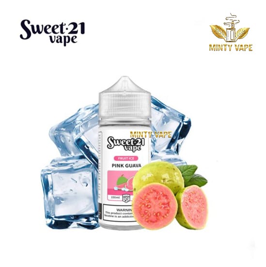 Tinh Dầu Vape Sweet 21 Freebase Pink Guava - Ổi Lạnh - 100ml - Mỹ - Chính Hãng