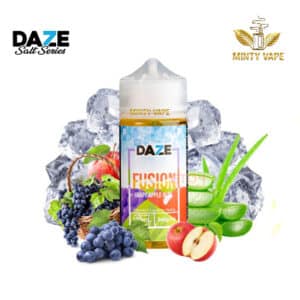 Tinh dầu Vape 7 Daze Fusion Freebase Iced Grape Apple Aloe - Nho Táo Nha Đam 100ml Chính Hãng