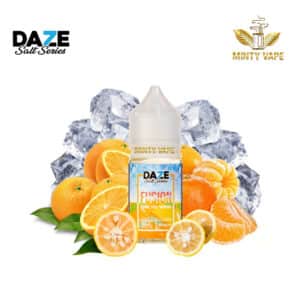 Tinh dầu Vape 7 Daze Fusion Salt nic Iced Orange Yuzu Tangerine 30ml Chính Hãng