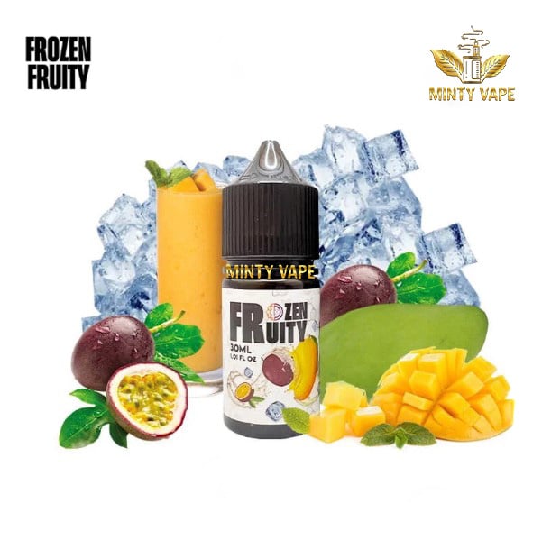 Tinh Dầu Vape Frozen Fruity Iced Mango Passion Fruit Salt nic - Xoài Chanh Leo Lạnh 30ml
