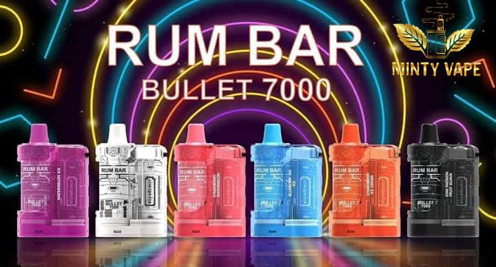 Pod Rum Bar bullet 7000 hơi đối thủ đáng gờm trong làm pod 1 lần