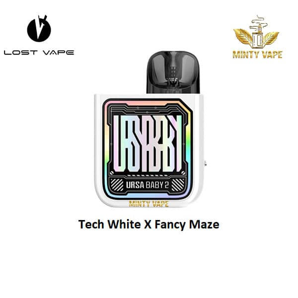 Ursa baby 2 Pod kit By Lost Vape - Tech White X Fancy Maze