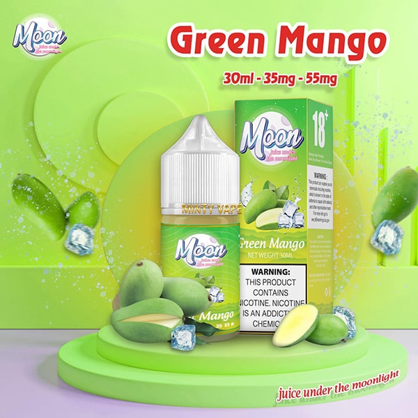 Tinh Dầu Vape Moon Light Green Mango Salt nic - Xoài Xanh Lạnh