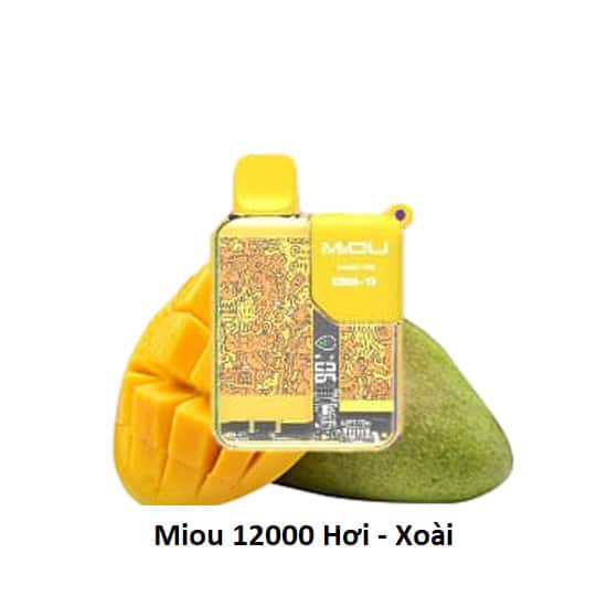 Pod Miou 12000 hơi V3 vị Mango Ice - Xoài Lạnh