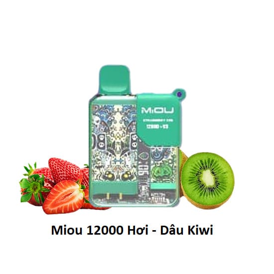 Pod Miou 12000 hơi V3 vị Strawberry Kiwi - Dâu Kiwi