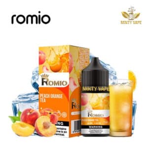 Romio King Ice Salt nic 30ml 35MG/55MG - Peach Orange Tea - Trà Cam Đào Lạnh