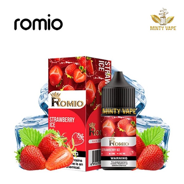Romio King Ice Salt nic 30ml 35MG/55MG - Strawberry - Dâu Lạnh
