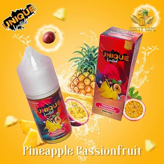 Unique Limited Pineapple Passionfruit - Dứa Chanh Dây - Salt nic 30ml 50MG