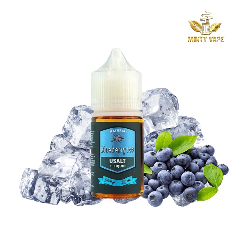 Usalt Salt nic Juice Blueberry Ice - Việt Quất Lạnh 30ml - 30ni - 50ni