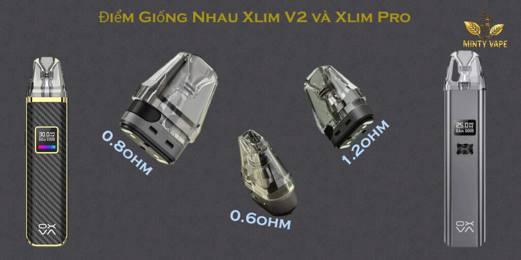 Xlim Pro Và Xlim V2 đều dùng chung đầu Pod Xlim