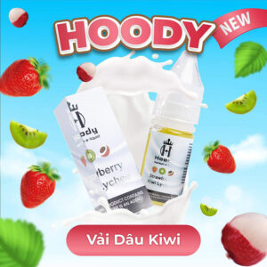Hoody Juice Váº£i DÃ¢u Kiwi Salt nic 10ml - 40ni - 60ni